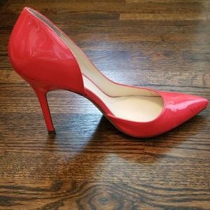 Boutique 9 (Nine West) neon coral heels size 8